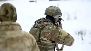 Огневая подготовка пулемётчиков ВС РФ.