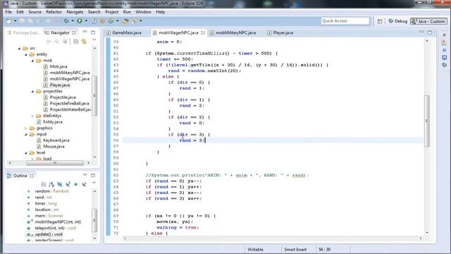 Java ep2 - Mob class and simple Movemethod смотреть онлайн