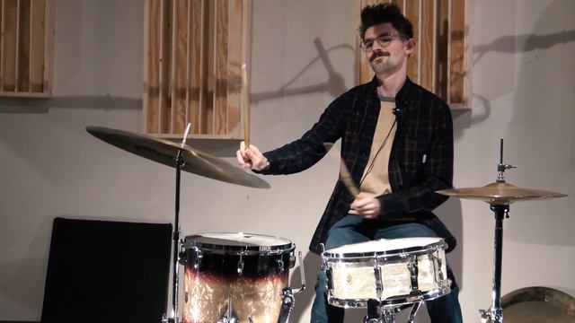 Steve Maxwell Vintage Drums - Ludwig 5.5x14" Snare Drum - 1960's WMP 2 Tunings!! смотреть онлайн