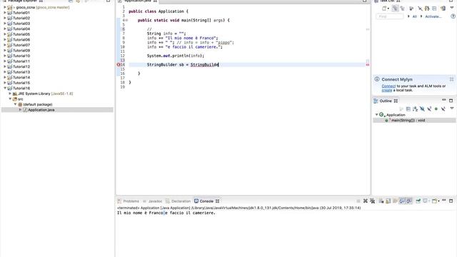 1.28.1 [Java for Beginners] - String StringBuilder e formattazioni delle stringhe смотреть онлайн