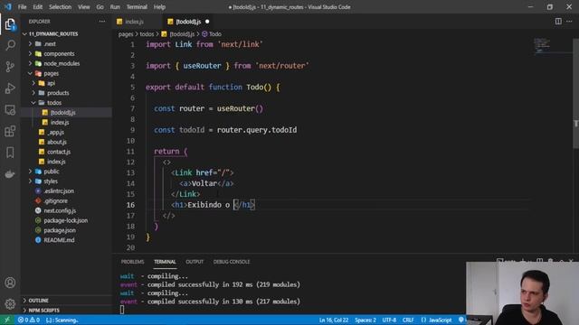 Curso Next.js: Dynamic Routes - #13 смотреть онлайн