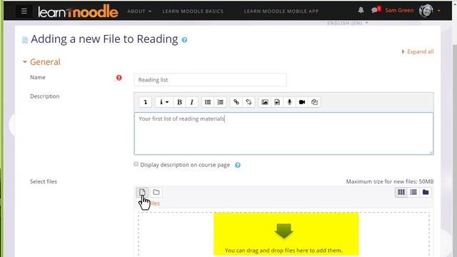 Uploading files into Moodle 3.5 смотреть онлайн