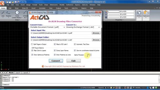 ActCAD PDF to DXF Converter смотреть онлайн