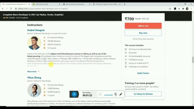 Best REACT DEVELOPER COURSE | Best REACT COURSE ON UDEMY | 2020 смотреть онлайн