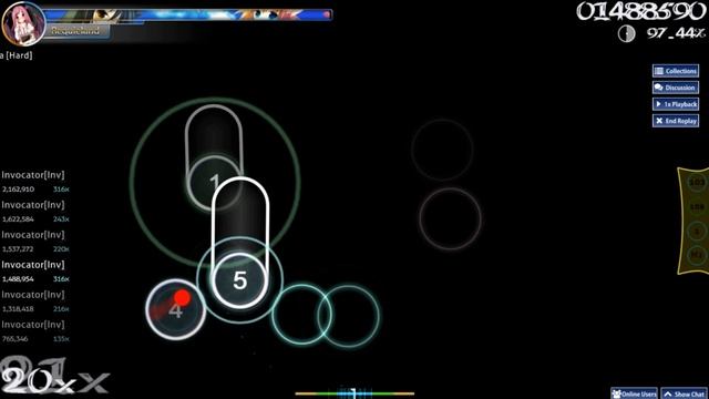 (Osu!)Marble Soda - Hard - By An Average Player