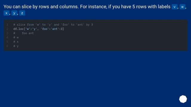 How to take column-slices of dataframe in pandas смотреть онлайн