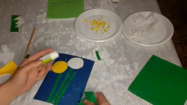 Аппликация "Одуванчик" смотреть онлайн