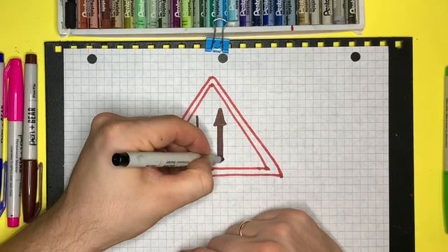 Как нарисовать Дорожный Знак Двустороннее Движение|Рисуем знаки Дорожного Движения смотреть онлайн