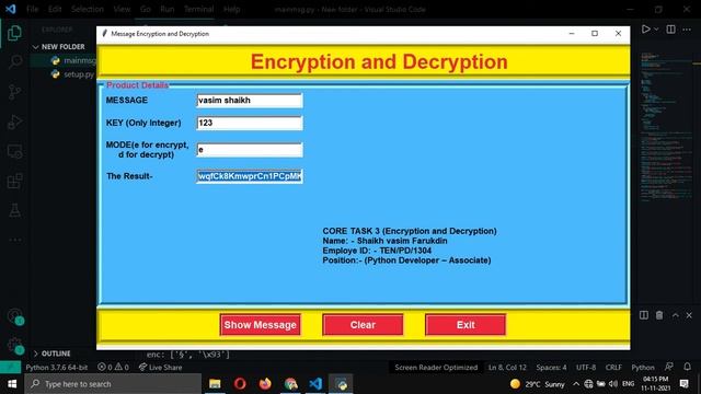 Message Encode Decode Using Python смотреть онлайн