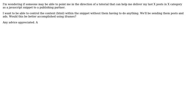 Wordpress: Trying to package posts for republishing by partner offsite смотреть онлайн