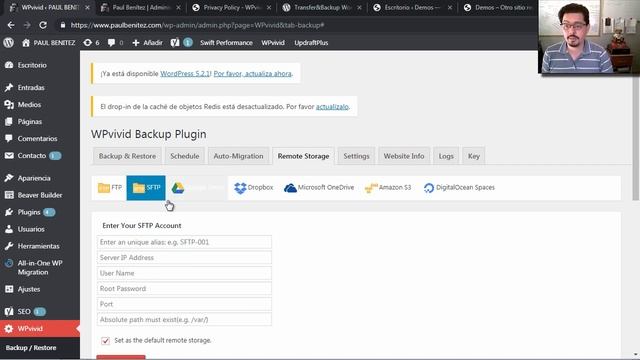 WPvivid Backup. Plugin GRATIS para hacer copias de seguridad y restauraciones de WordPress смотреть онлайн