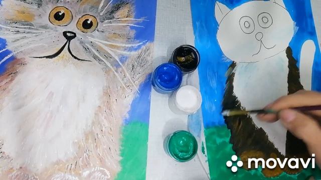 МАСТЕР - КЛАСС ПО РИСОВАНИЮ КОТИК