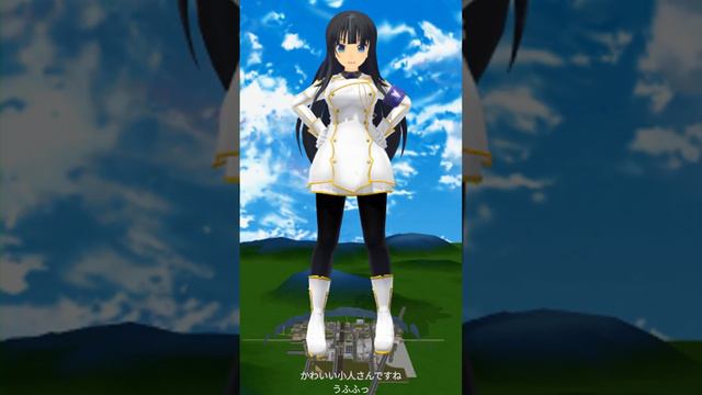 【巨大娘 Giantess】巨大化した斑鳩の踏み潰し【MMD】　#巨大娘 #giantess #閃乱カグラ #斑鳩