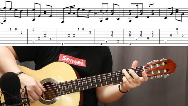 Как играть на гитаре Scorpions - Wind Of Change | Видеоурок + Табулатура смотреть онлайн