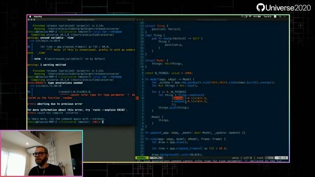 Nannou: creative coding with Rust - GitHub Universe 2020 смотреть онлайн