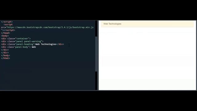 wt # 44 | Bootstrap Panels | смотреть онлайн