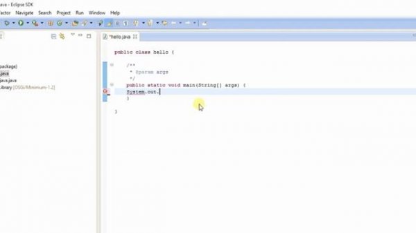 Java Programming Tutorial 2 -  Creating First Java Project in Eclipse IDE - HelloWorld Java Program