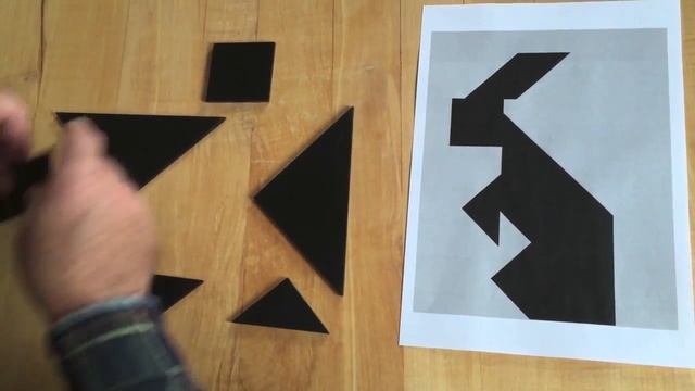 Rabbit Tangram Puzzle
