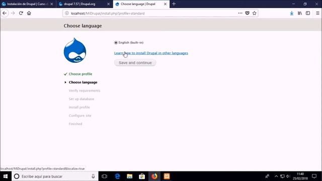 Instalar Drupal en modo local смотреть онлайн