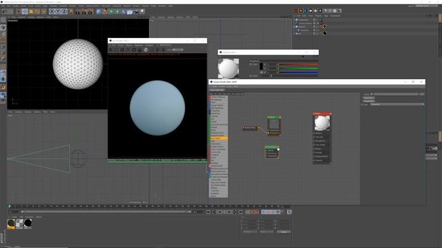 Cinema 4D & Octane Tutorial - How to make a thin film bubble material in Octane Render смотреть онлайн