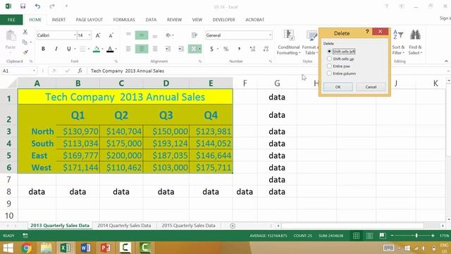 Excel 2013 Tutorial for Beginners #43: Clearing Cell Contents AND Formatting смотреть онлайн