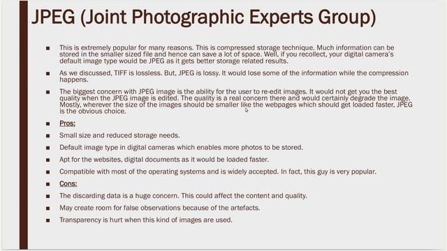 Session - 11: Image Formats(JPEG, TIFF, RAW, PNG, GIF) смотреть онлайн