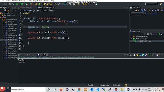 Java Math Class смотреть онлайн