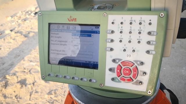 COGO Arc Calculate coordiantes of Curve with Leica TS15A & make segments of Horizontal Curve смотреть онлайн