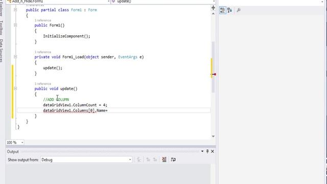 C# DataGridView Hide and Show Rows and Columns смотреть онлайн