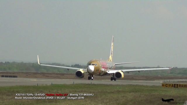 GOLDEN HARIBO! TUIfly Boeing 737-8K5(WL) at Münster/Osnabrück Airport [HD] смотреть онлайн