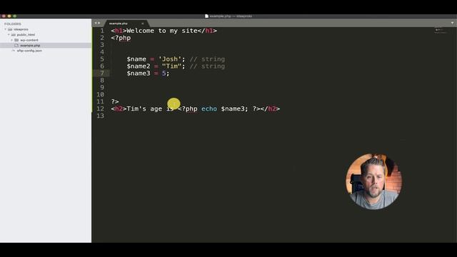 PHP Variables - PHP Tutorial for Beginners Part 3 смотреть онлайн