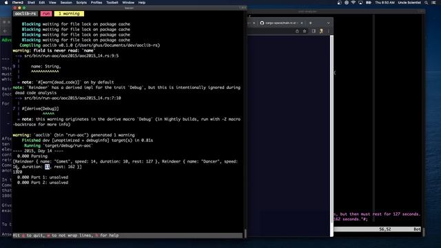 [Rust Programming] Advent of Code - 2015 Day 14 смотреть онлайн