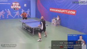 ОХ длинные шипы СПРАВА в игре у стола: Сулим Александр, техника блока длинными шипами без губки