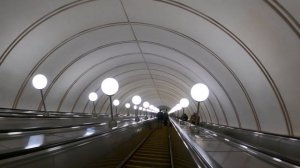 Самый длинный эскалатор (метро Парк Победы)  | Прогулки по центру Москвы