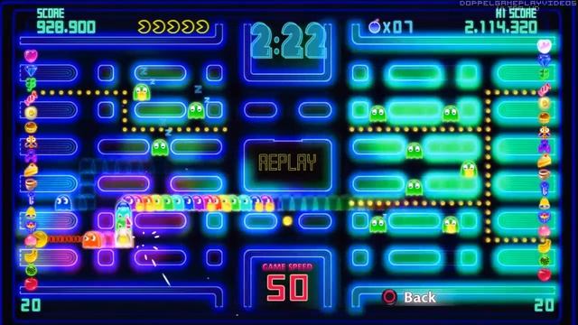 PAC-MAN Championship Edition DX - Highway (5 Minutes) - 2,240,820 (Almost World Record) смотреть онлайн