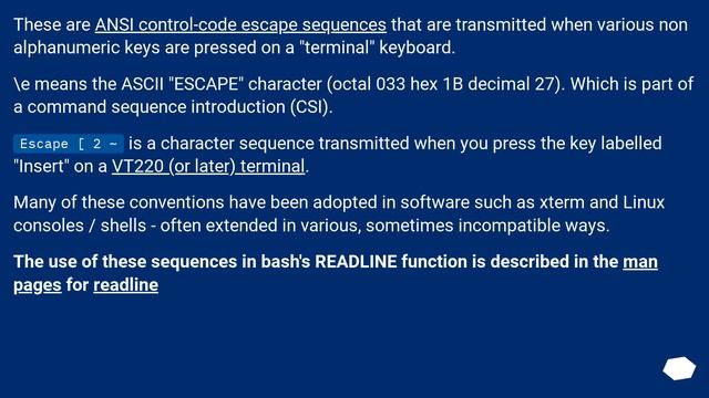 Understanding control characters in .inputrc смотреть онлайн