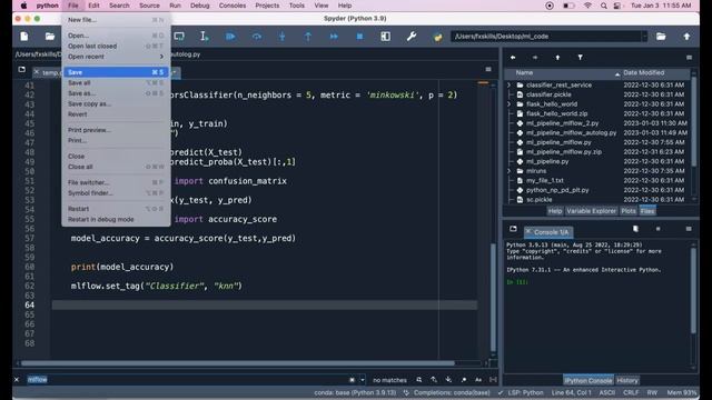 MLflow autlog example - demo tutorial смотреть онлайн