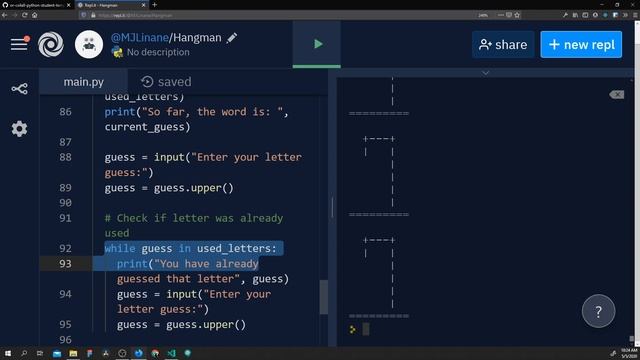 Python Hangman (With Lists, If/Else, While Loops) смотреть онлайн