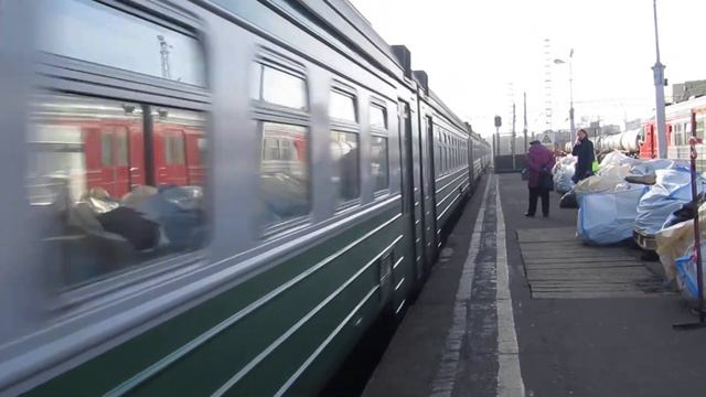 Электропоезд ЭД4М-0345 станция Нара 13.03.2017 смотреть онлайн