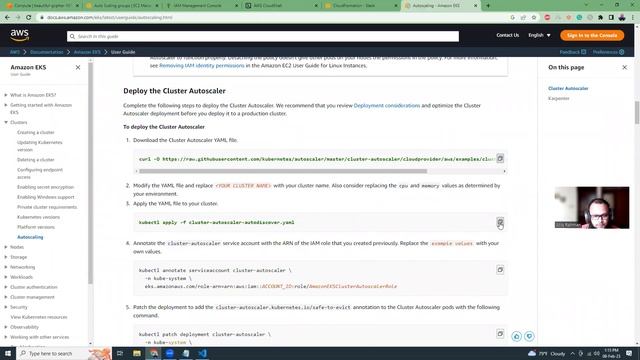 aws eks cluster autoscaler смотреть онлайн