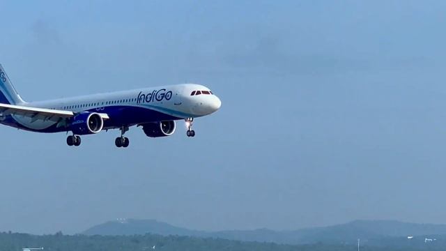 Indigo A321neo from Jeddah landing at Calicut International Airport смотреть онлайн