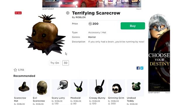 10 Scary Roblox Halloween Masks 2019 смотреть онлайн