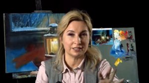 Вебинар от Ольги Базановой - «Рождественский огонь». Пишем маслом