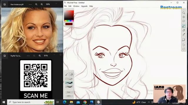 Caricature Resolution 2023! ️️Pamela Anderson смотреть онлайн