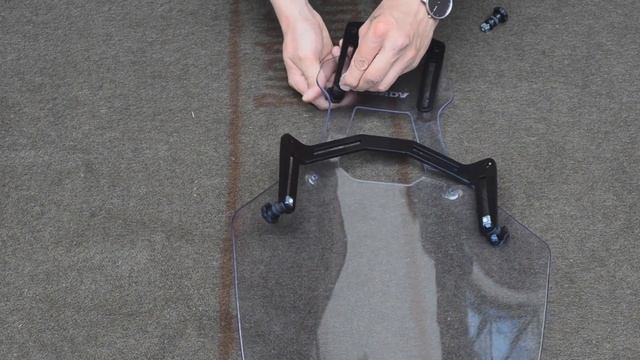 Installing BATZEN Windscreen Extender In 3 Steps-HONDA Africa Twin CRF1000L