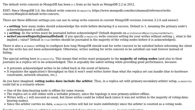 What Is The Default Mongod Write Concern In Which Version? (3 Solutions!!)