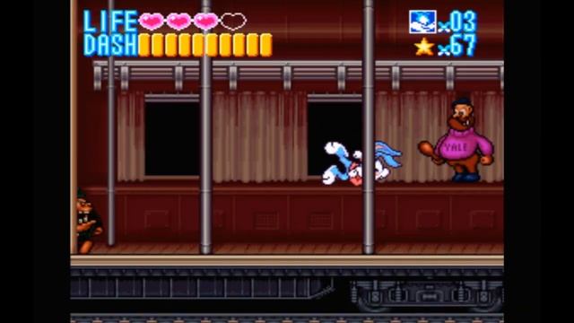 Super Nintendo (Snes) 16-bit Tiny Toon Adventures Buster Busts Loose Stage 2 Western (Вестерн)