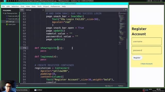 Flet Tutorial - Login With Smile Expression смотреть онлайн