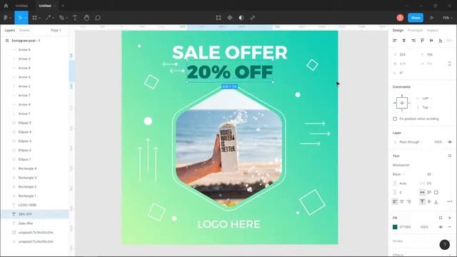 Minimal Professional Instagram Post & YouTube Thumbnail Design in #Figmahindi #Tutorial #Memphis смотреть онлайн