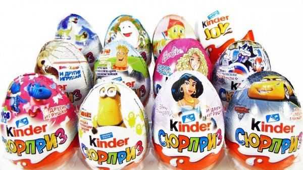 КИНДЕР СЮРПРИЗ Mix Гадкий я 3, ТАЧКИ 3, Маша и Медведь, БАРБИ, Принцессы Дисней, Три богатыря,Marvel